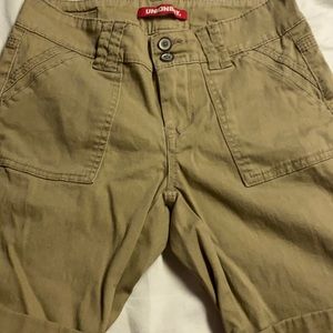 TAN KNEE HIGH SHORTS